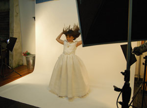 Fotografía de comunión en estudio