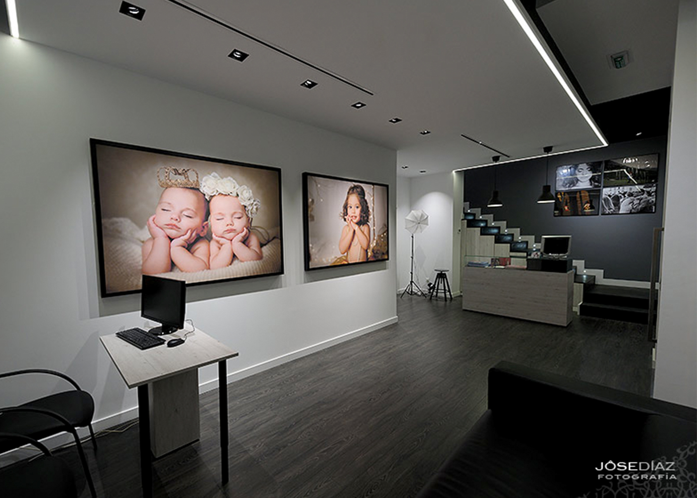 Interior del estudio fotográfico Enfoqueimagen en Málaga